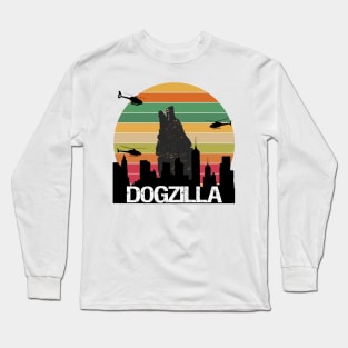 FUNNY DOGZILLA Long Sleeve T-Shirt